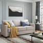 Modern Upholstered Sofa with Cotton-Linen Surface FredCo
