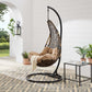 Modway Abate Wicker Rattan Outdoor Patio Swing Chair FredCo