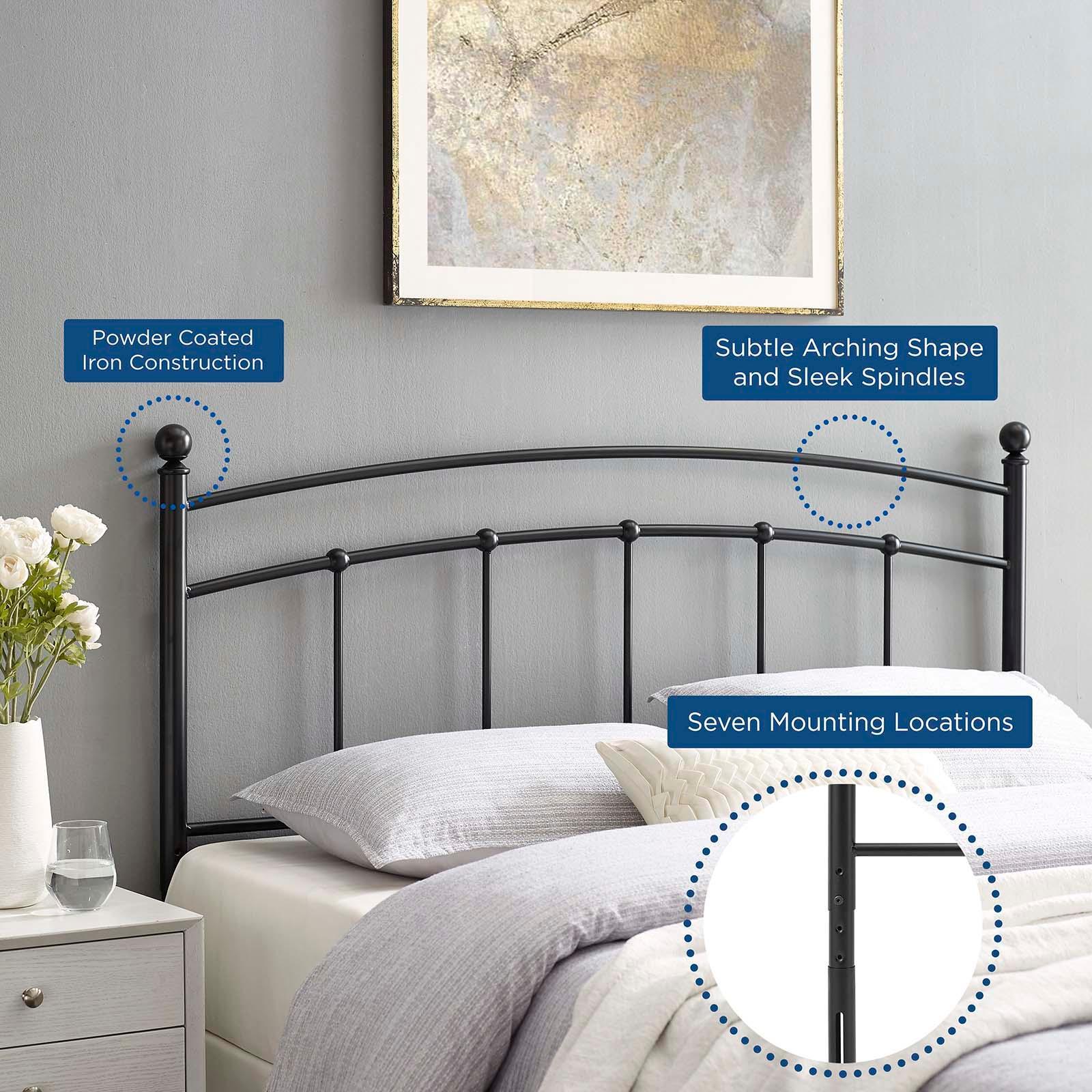Modway Abigail Queen Metal Headboard FredCo