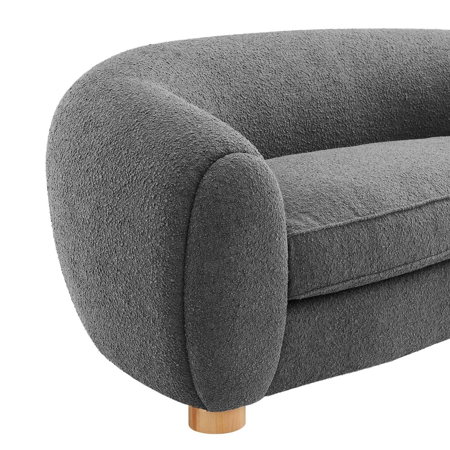 Modway Abundant Boucle Upholstered Fabric Sofa FredCo