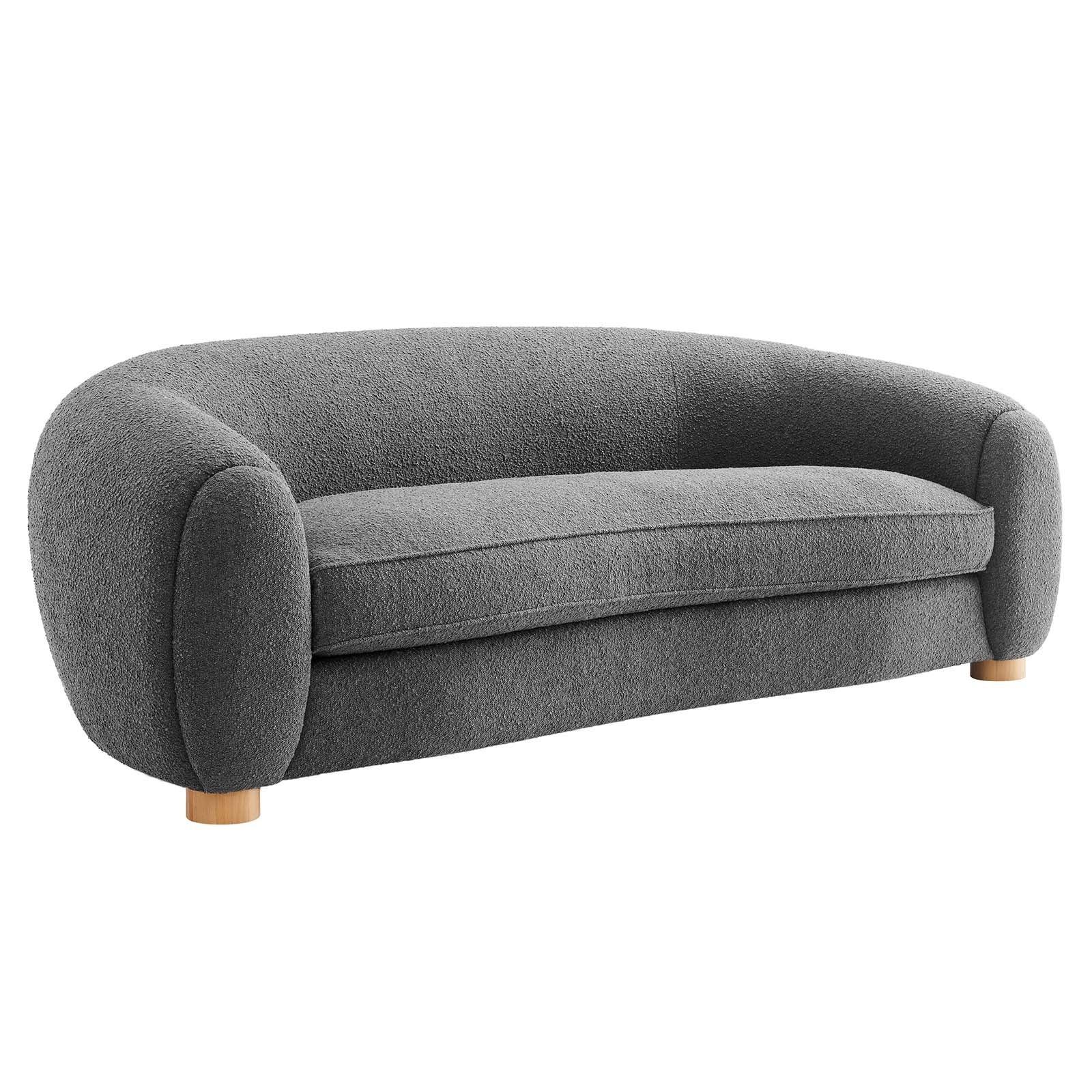 Modway Abundant Boucle Upholstered Fabric Sofa FredCo