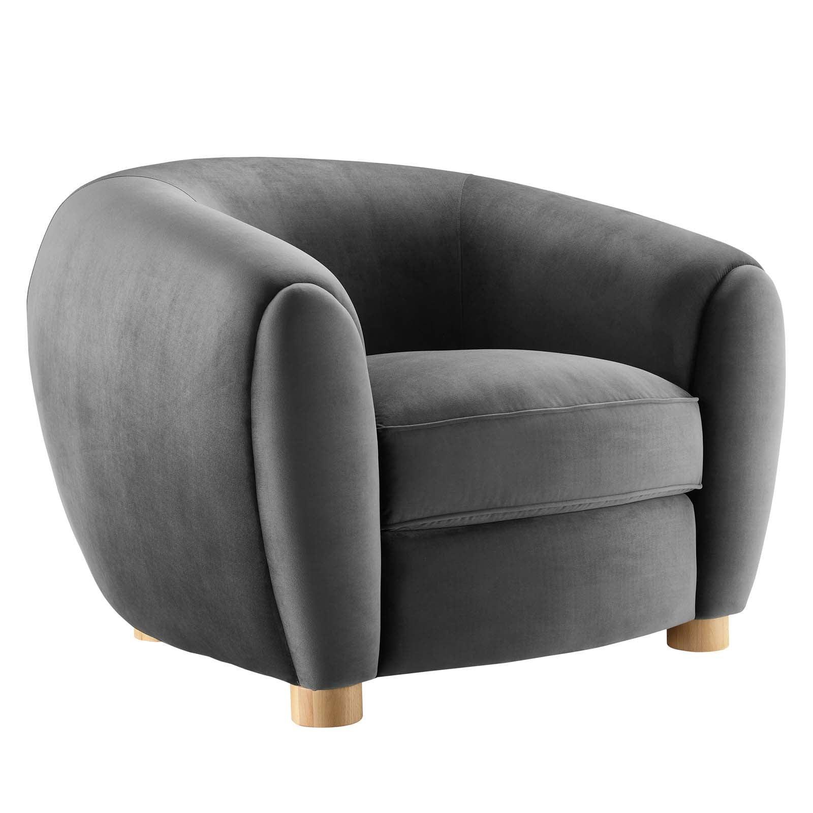 Modway Abundant Performance Velvet Armchair FredCo