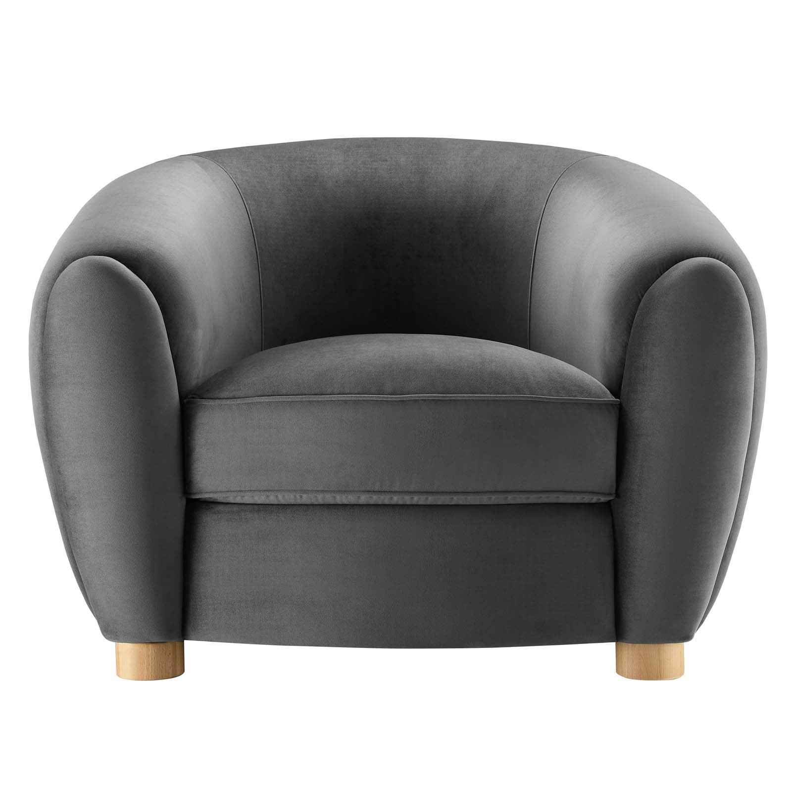 Modway Abundant Performance Velvet Armchair FredCo