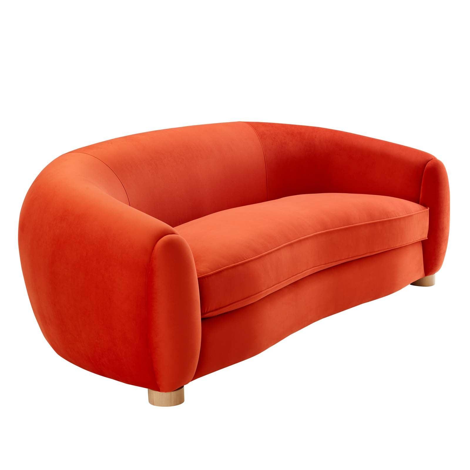 Modway Abundant Performance Velvet Sofa FredCo