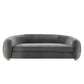 Modway Abundant Performance Velvet Sofa FredCo