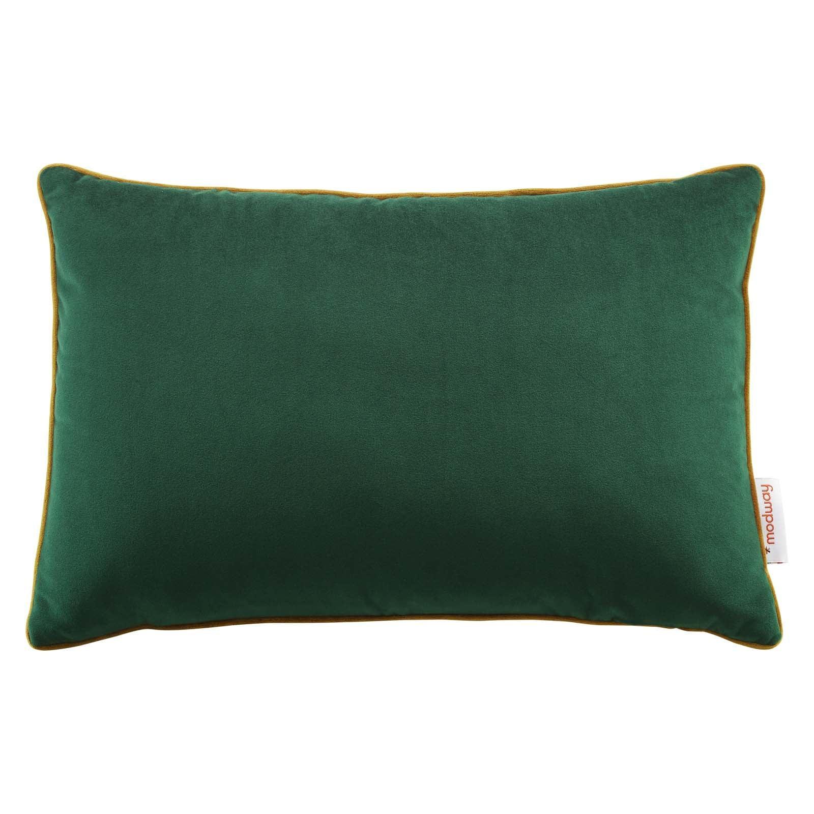 Modway Accentuate 18" Lumbar Performance Velvet Throw Pillow FredCo