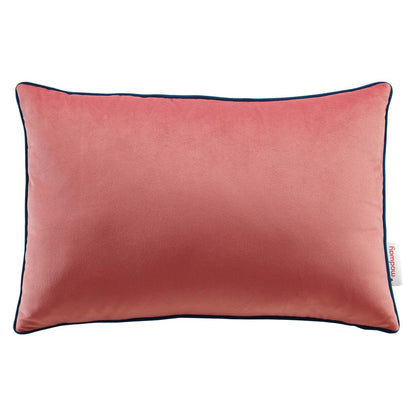 Modway Accentuate 18" Lumbar Performance Velvet Throw Pillow FredCo