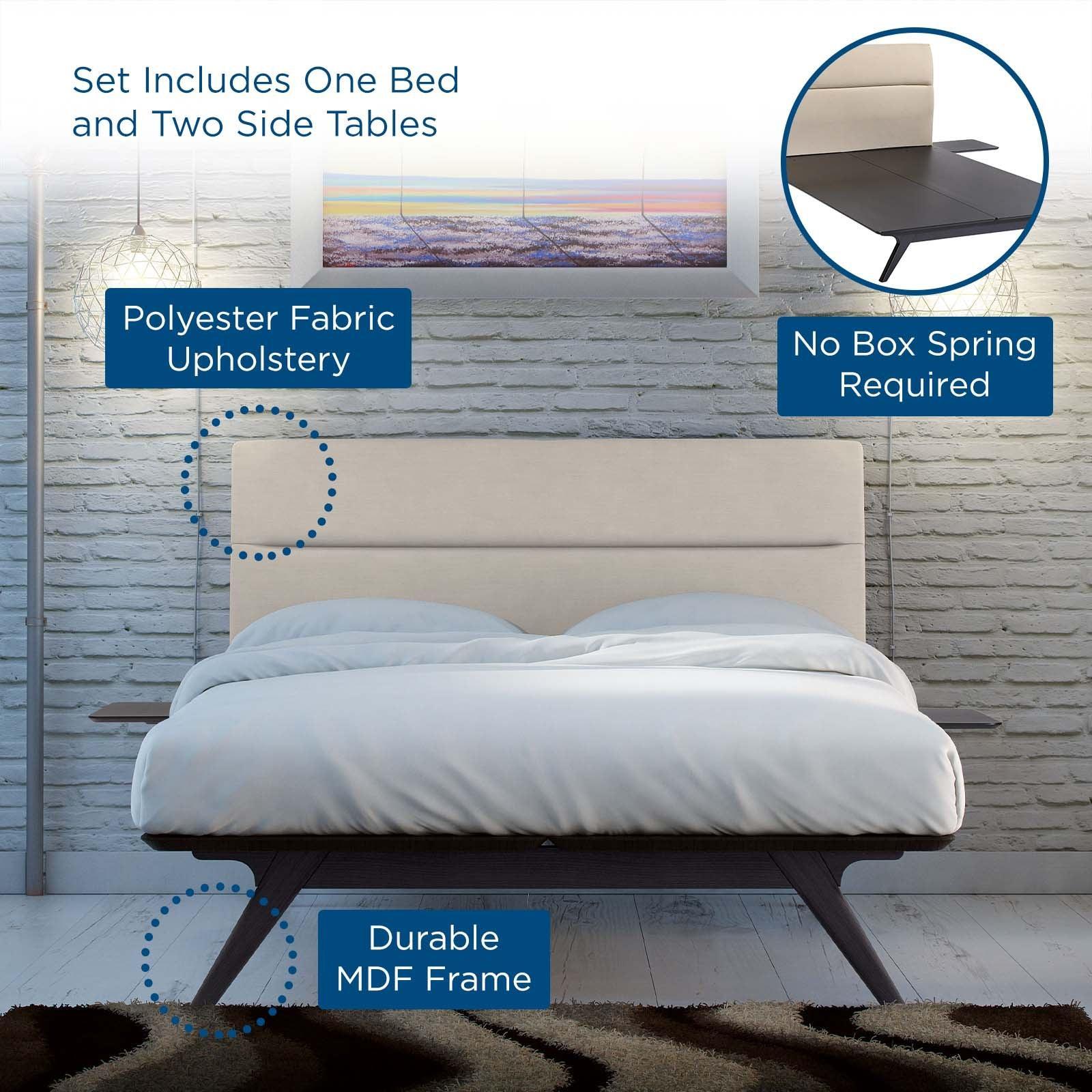 Modway Addison 3 Piece Queen Bedroom Set FredCo