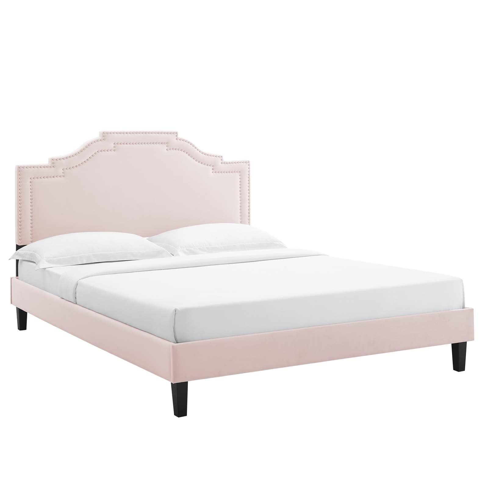 Modway Adelaide Performance Velvet Full Platform Bed FredCo