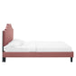 Modway Adelaide Performance Velvet Full Platform Bed FredCo