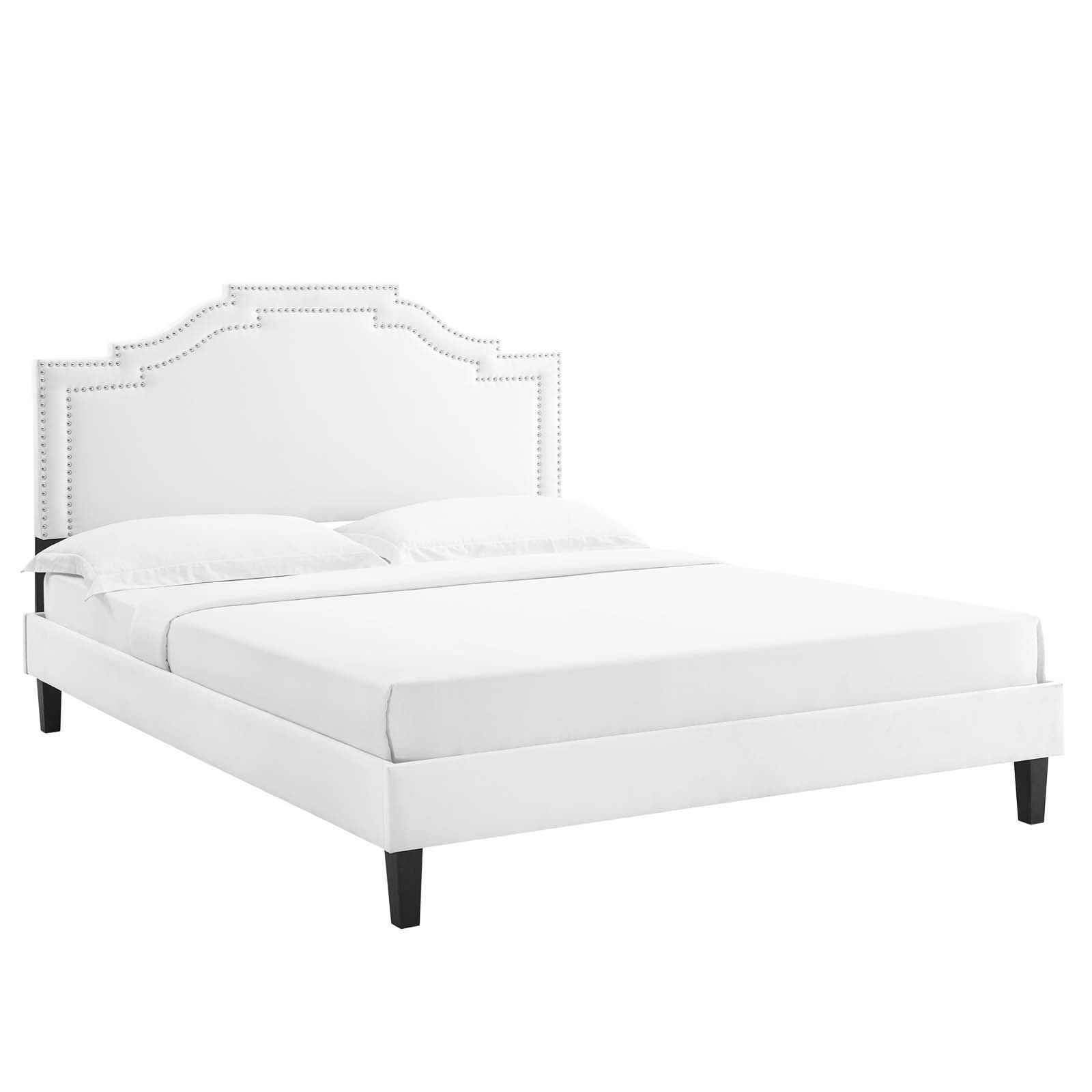 Modway Adelaide Performance Velvet Full Platform Bed FredCo