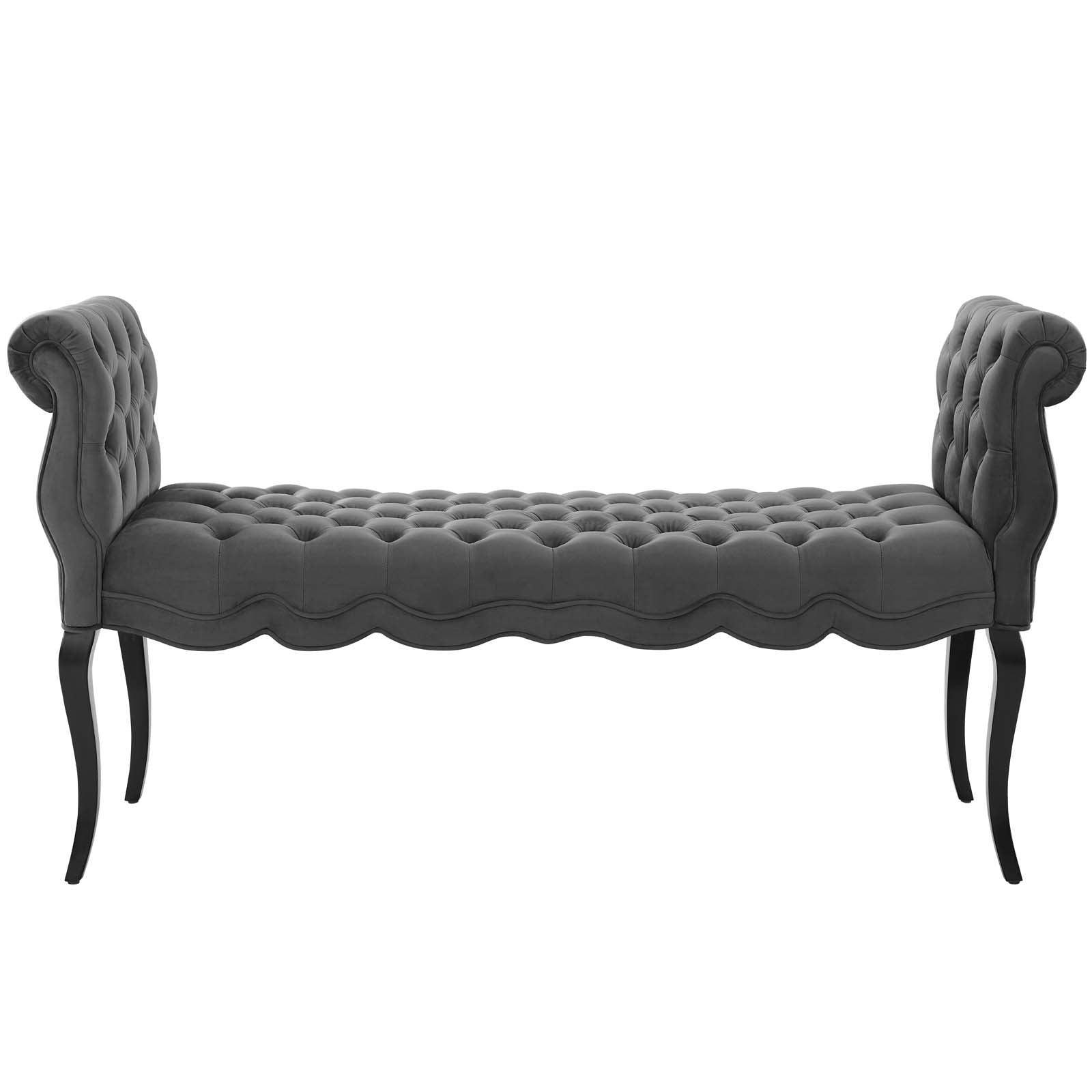 Modway Adelia Chesterfield Style Button Tufted Performance Velvet Bench FredCo