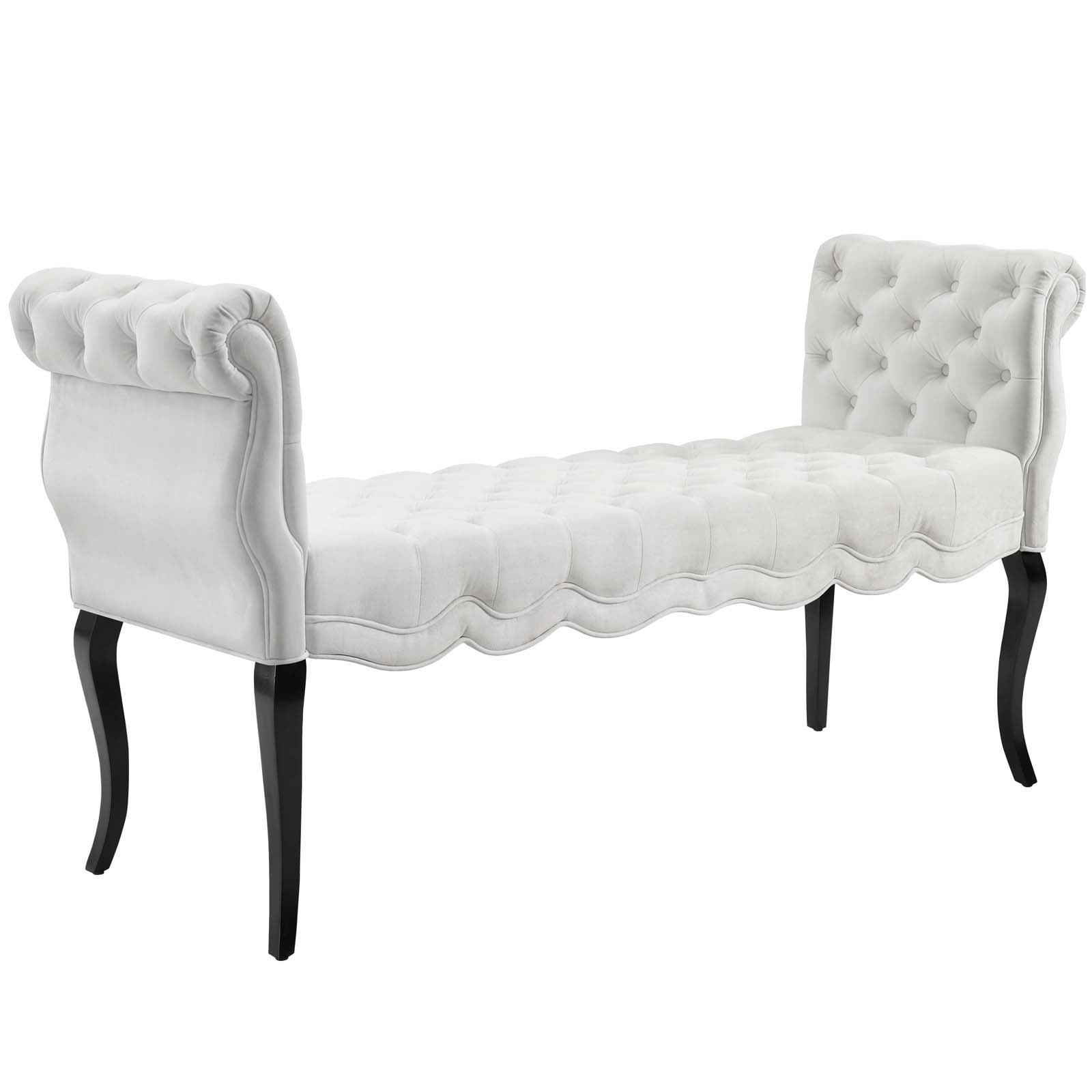 Modway Adelia Chesterfield Style Button Tufted Performance Velvet Bench FredCo