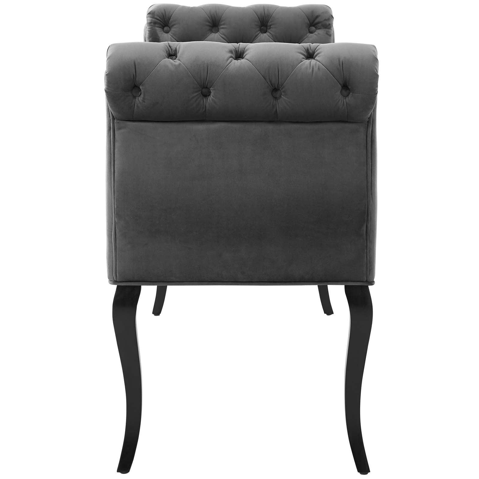 Modway Adelia Chesterfield Style Button Tufted Performance Velvet Bench FredCo