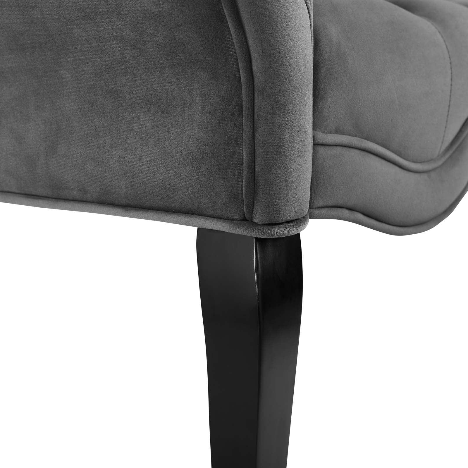 Modway Adelia Chesterfield Style Button Tufted Performance Velvet Bench FredCo