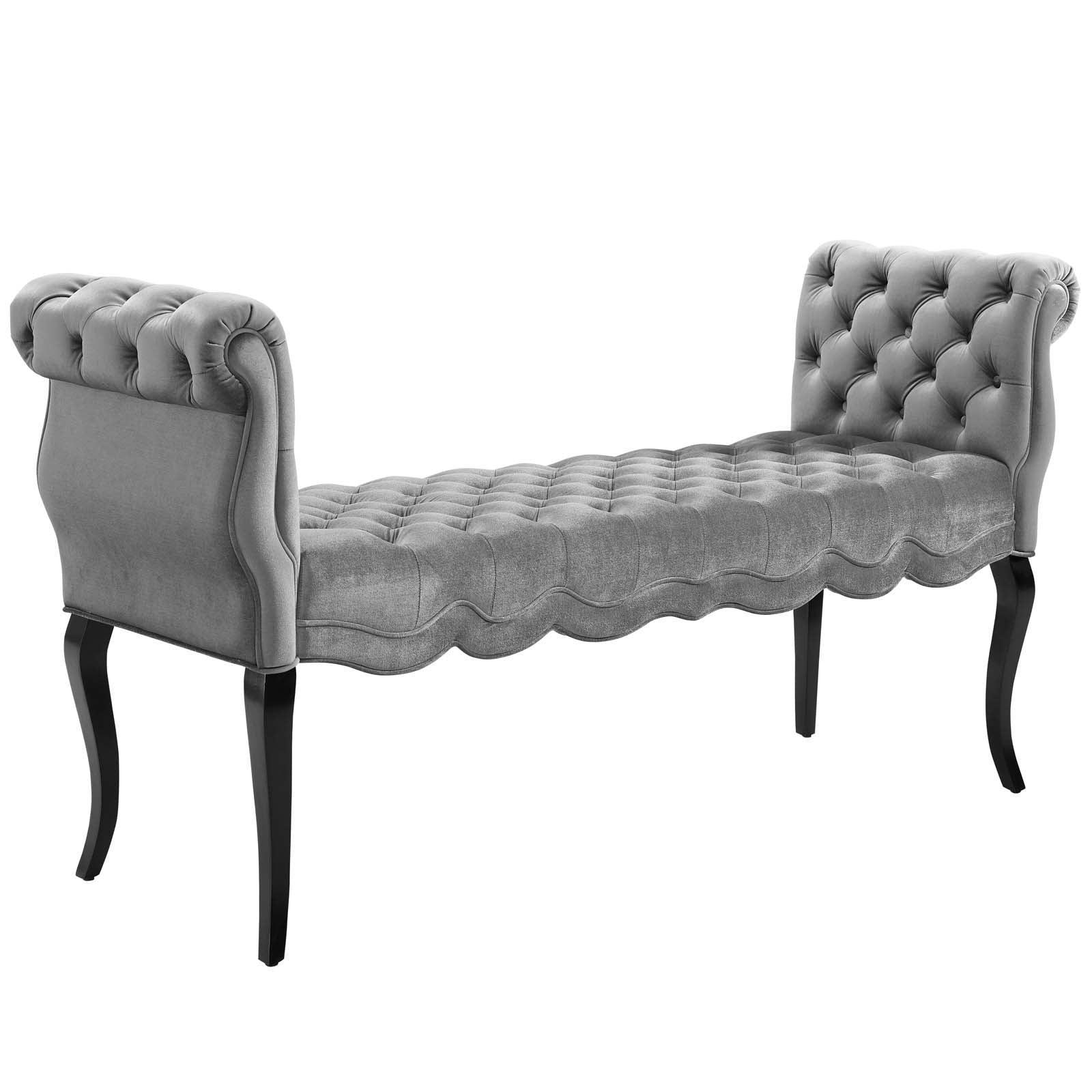 Modway Adelia Chesterfield Style Button Tufted Performance Velvet Bench FredCo
