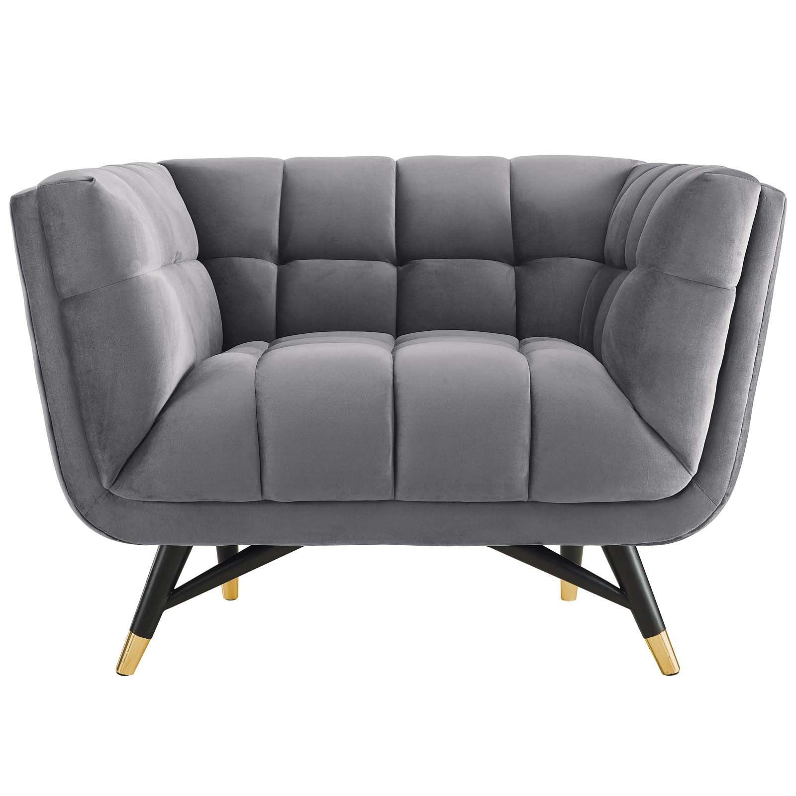 Modway Adept Performance Velvet Armchair FredCo