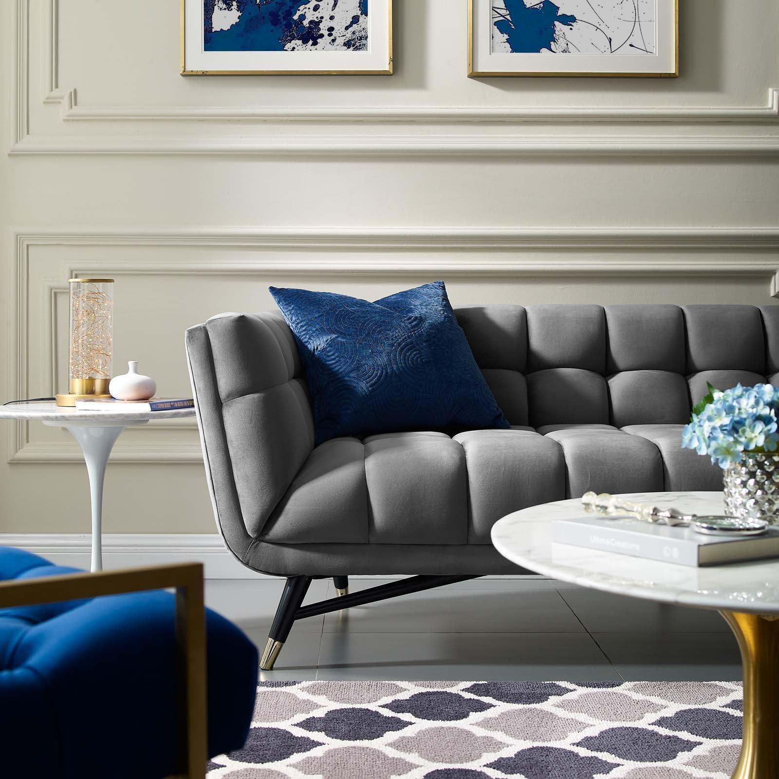 Modway Adept Performance Velvet Sofa FredCo