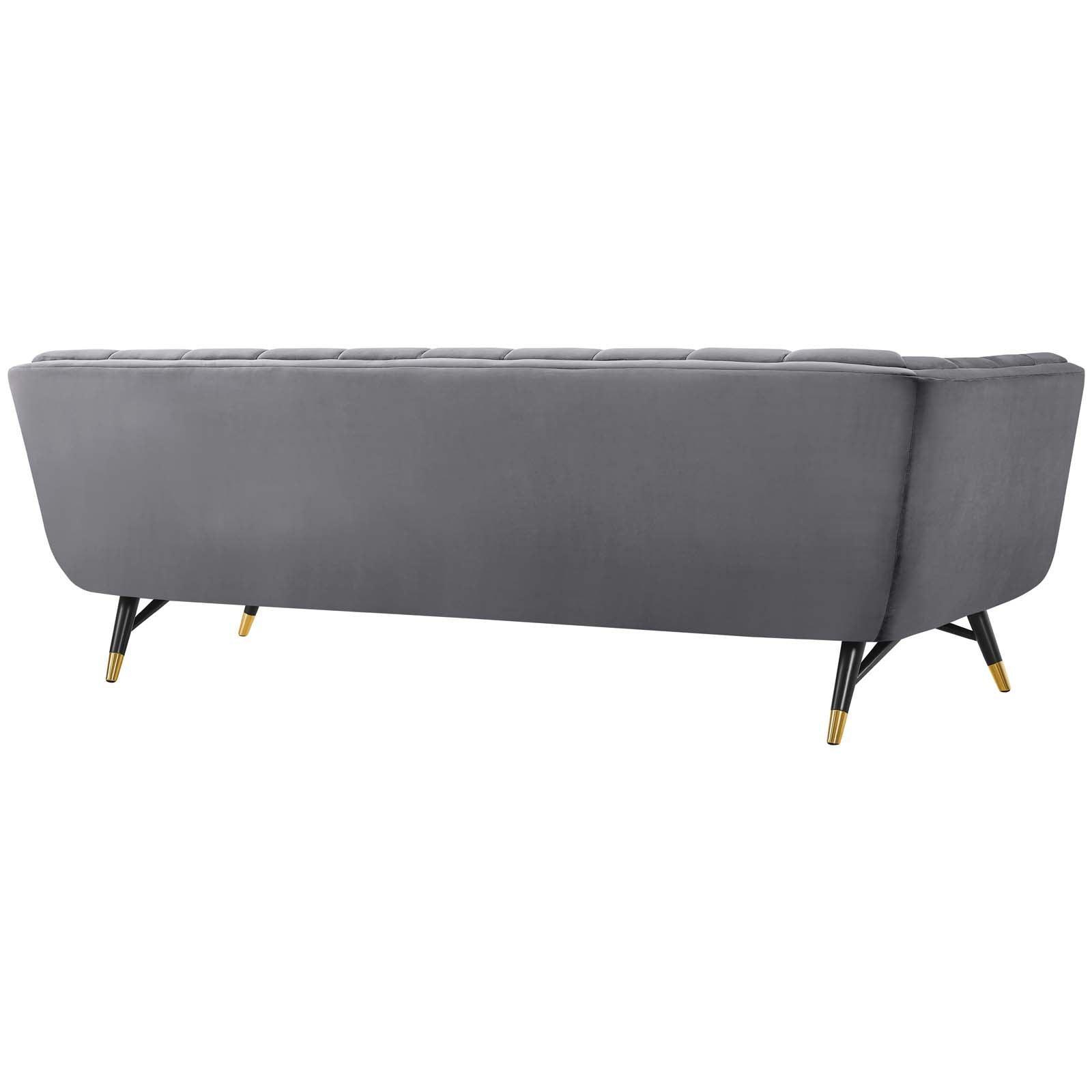 Modway Adept Performance Velvet Sofa FredCo