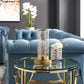 Modway Adore Cylindrical-Shaped Clear Glass And Brass Table Lamp FredCo