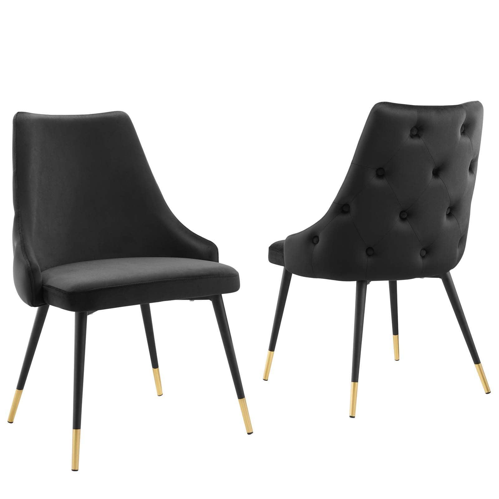 Modway Adorn Dining Side Chair Performance Velvet Set of 2 FredCo