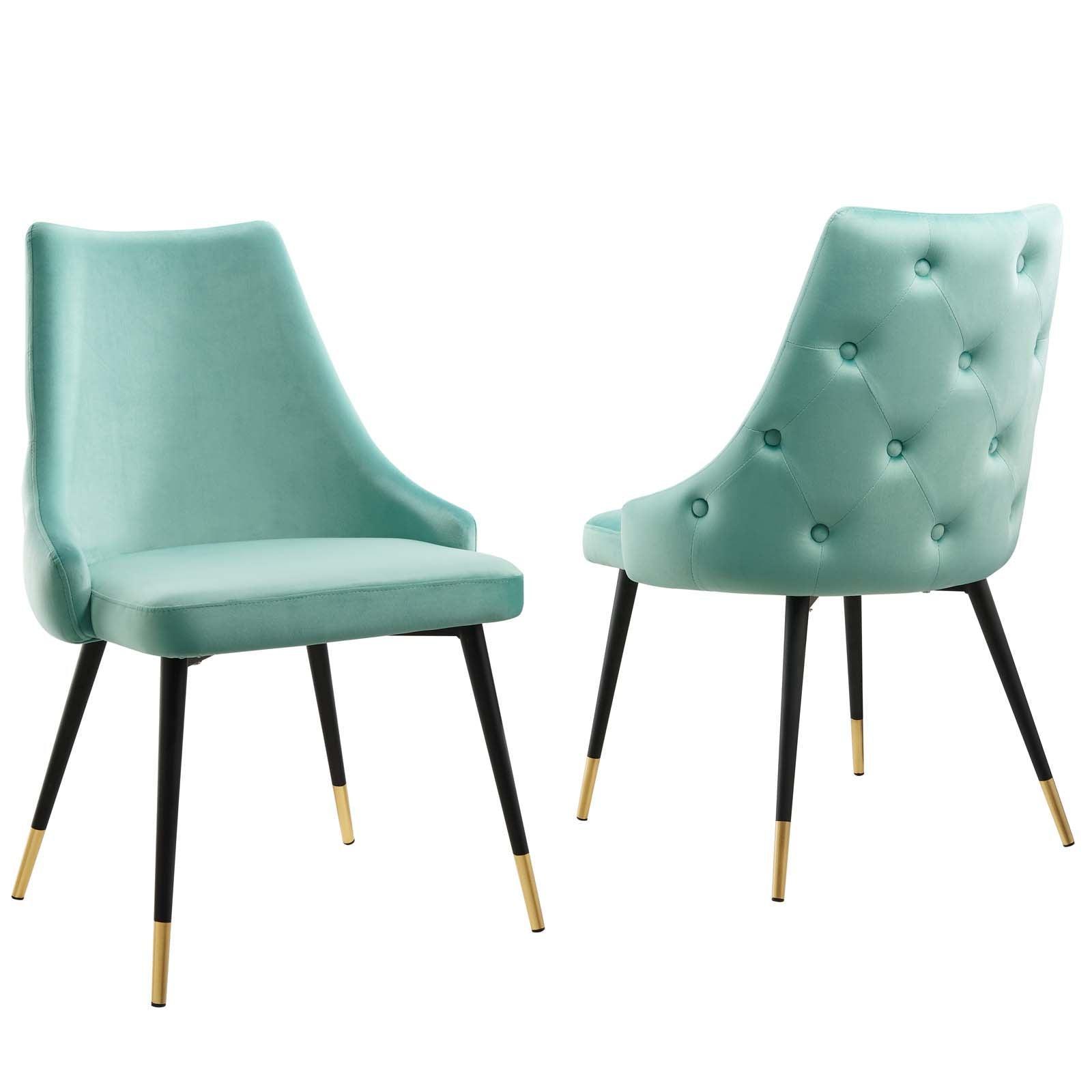 Modway Adorn Dining Side Chair Performance Velvet Set of 2 FredCo