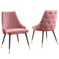 Modway Adorn Dining Side Chair Performance Velvet Set of 2 FredCo