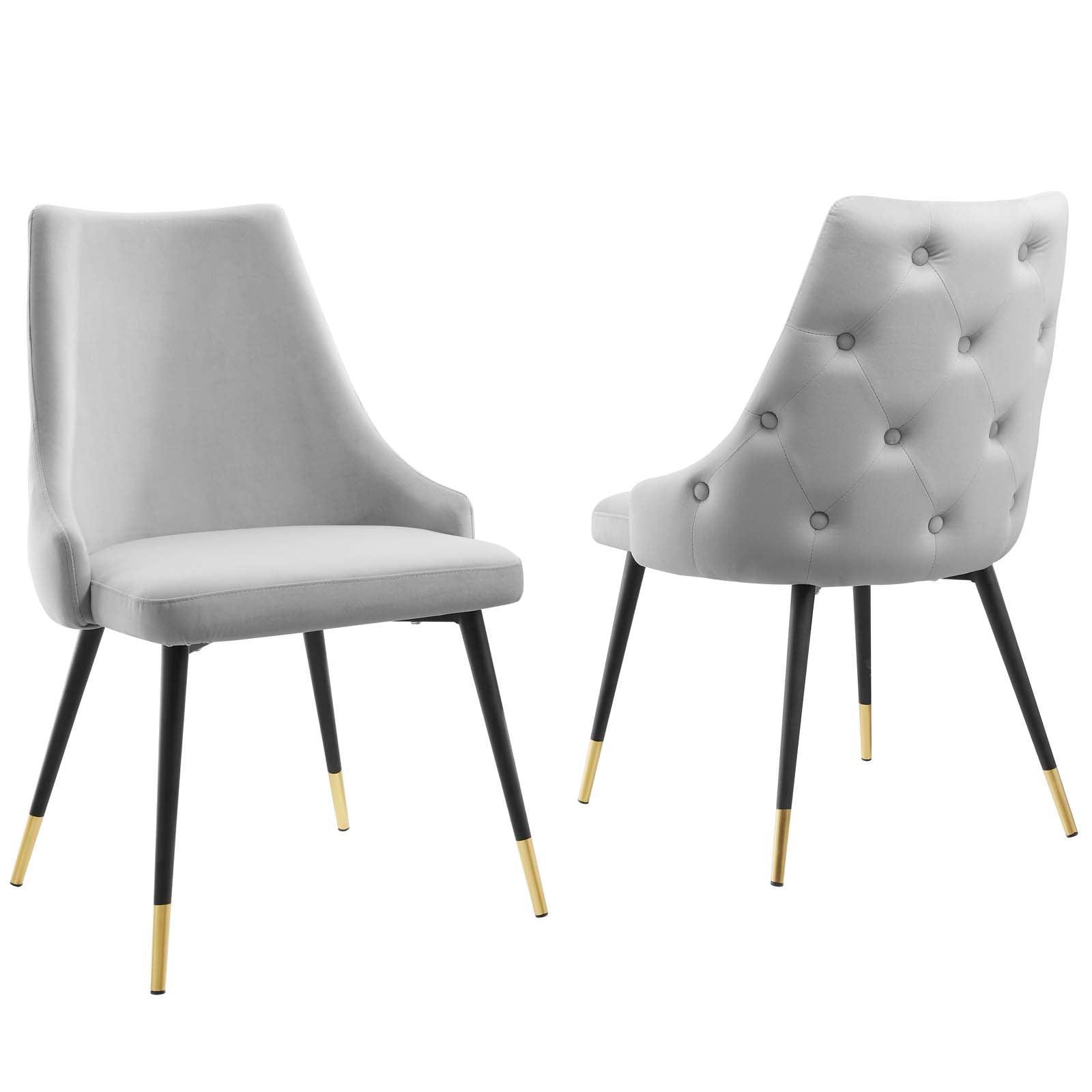 Modway Adorn Dining Side Chair Performance Velvet Set of 2 FredCo