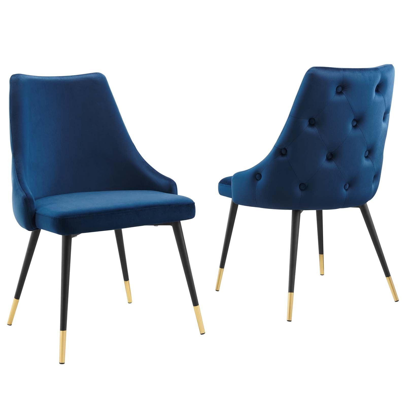 Modway Adorn Dining Side Chair Performance Velvet Set of 2 FredCo