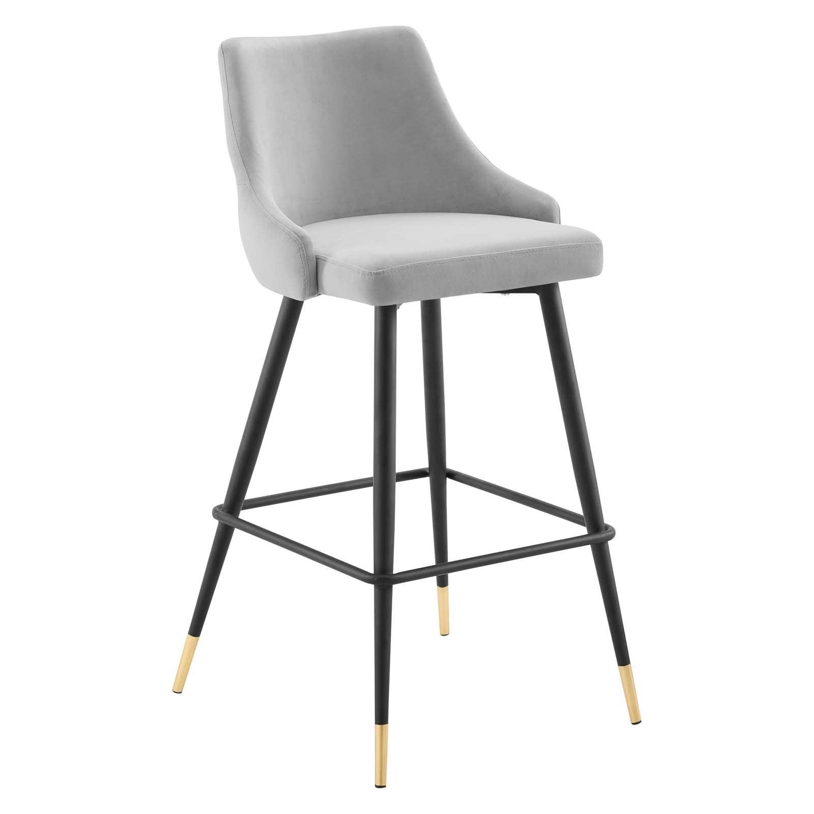 Modway Adorn Performance Velvet Bar Stool Set of 2 FredCo