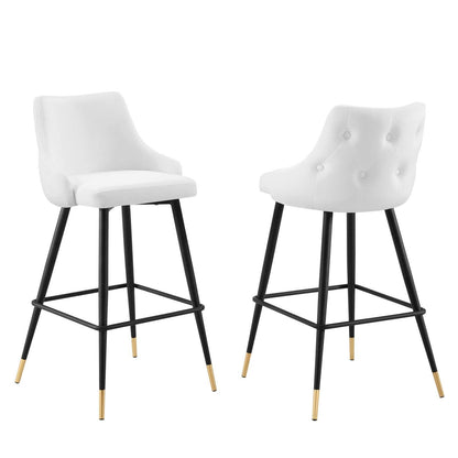 Modway Adorn Performance Velvet Bar Stool Set of 2 FredCo