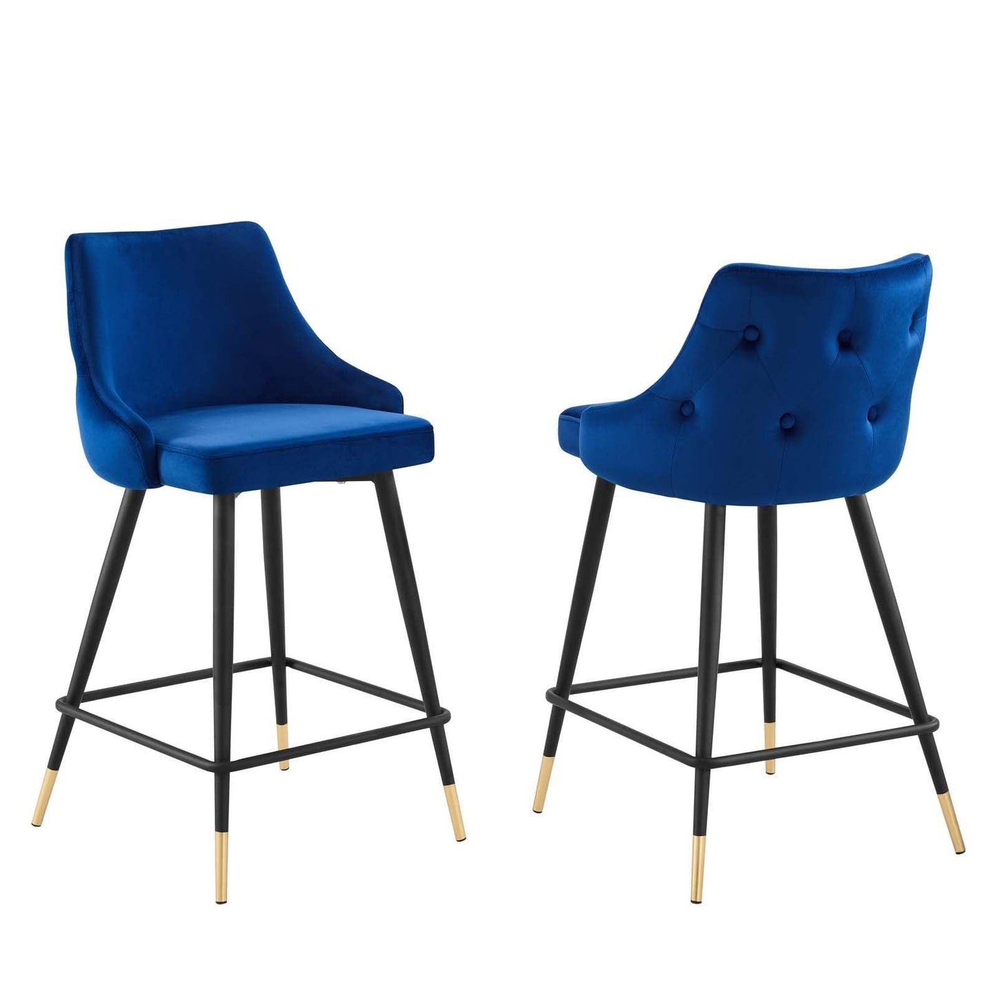 Modway Adorn Performance Velvet Counter Stool Set of 2 FredCo
