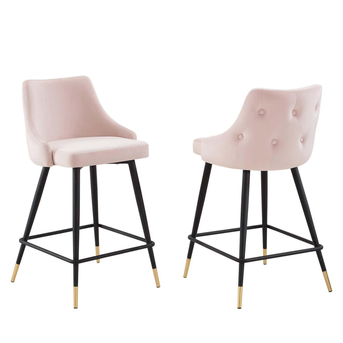 Modway Adorn Performance Velvet Counter Stool Set of 2 FredCo
