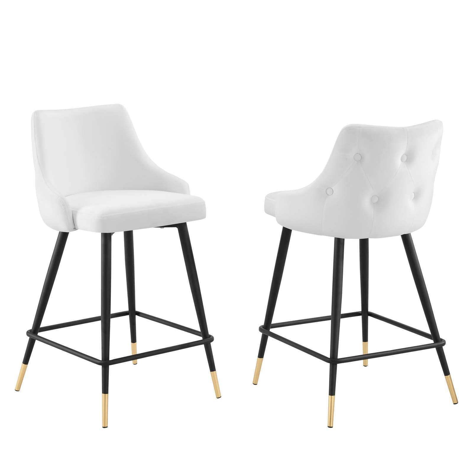 Modway Adorn Performance Velvet Counter Stool Set of 2 FredCo