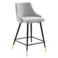 Modway Adorn Performance Velvet Counter Stool Set of 2 FredCo