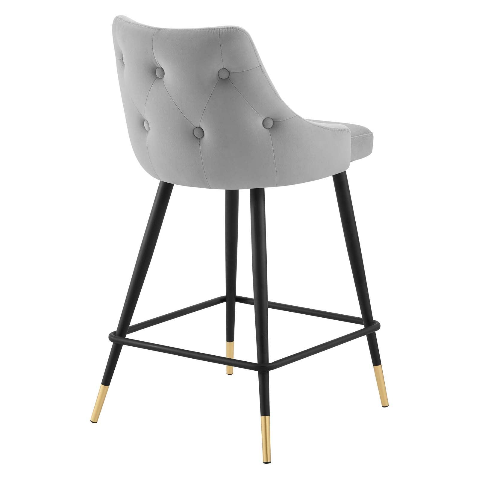 Modway Adorn Performance Velvet Counter Stool Set of 2 FredCo