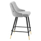 Modway Adorn Performance Velvet Counter Stool Set of 2 FredCo