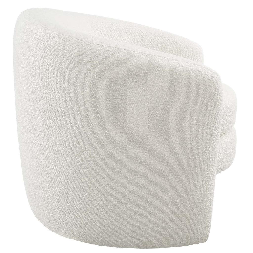 Modway Affinity Upholstered Boucle Fabric Curved Back Armchair FredCo