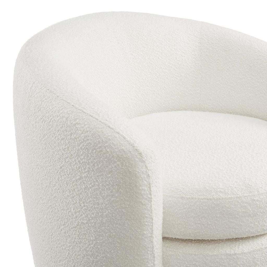 Modway Affinity Upholstered Boucle Fabric Curved Back Armchair FredCo