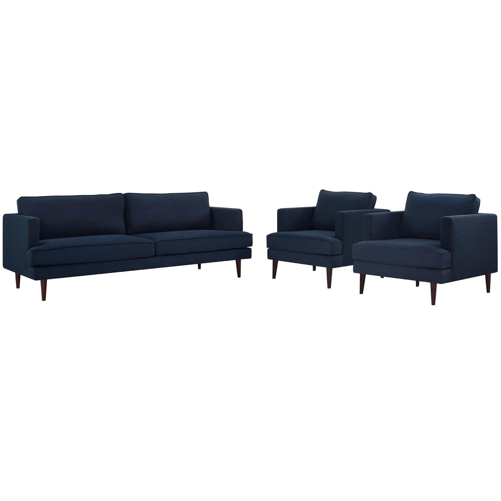Modway Agile 3 Piece Upholstered Fabric Set FredCo