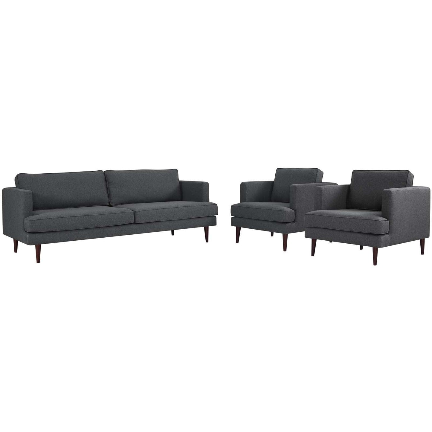 Modway Agile 3 Piece Upholstered Fabric Set FredCo