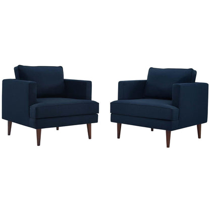 Modway Agile Upholstered Fabric Armchair Set of 2 FredCo