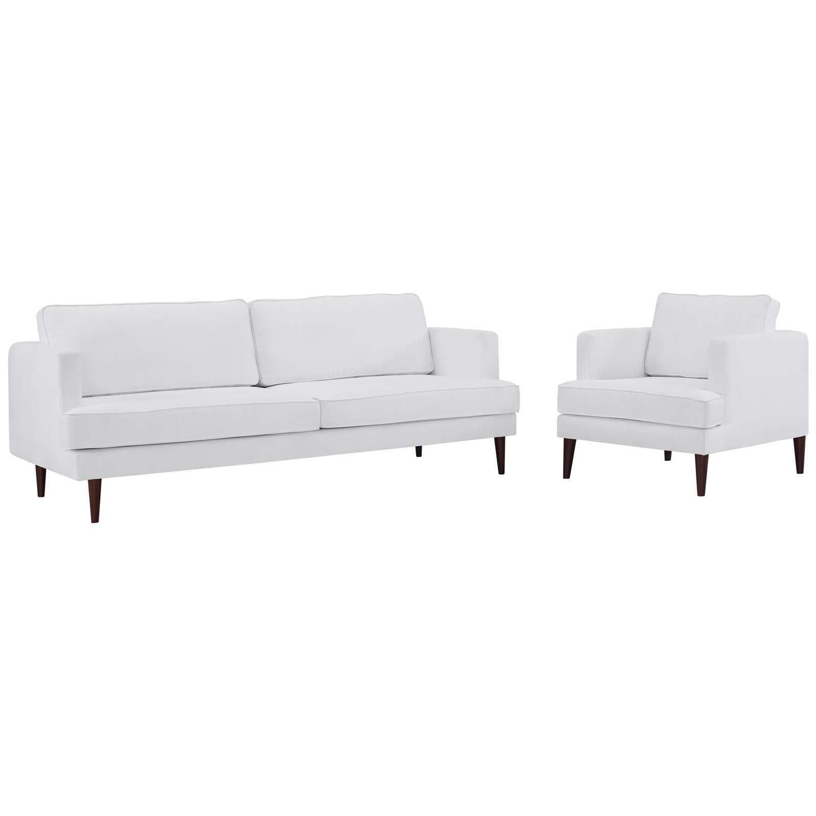Modway Agile Upholstered Fabric Sofa and Armchair Set FredCo