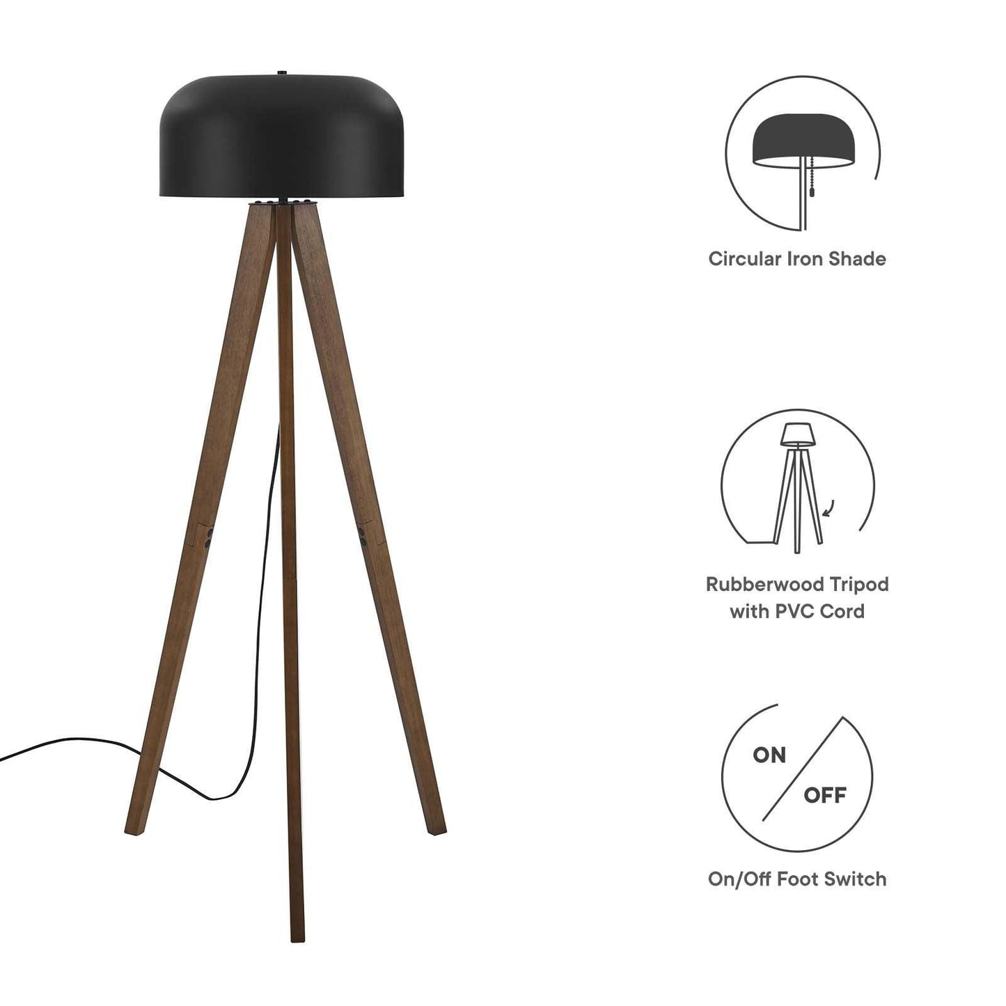 Modway Aiden Standing Floor Lamp, EEI-6251 FredCo