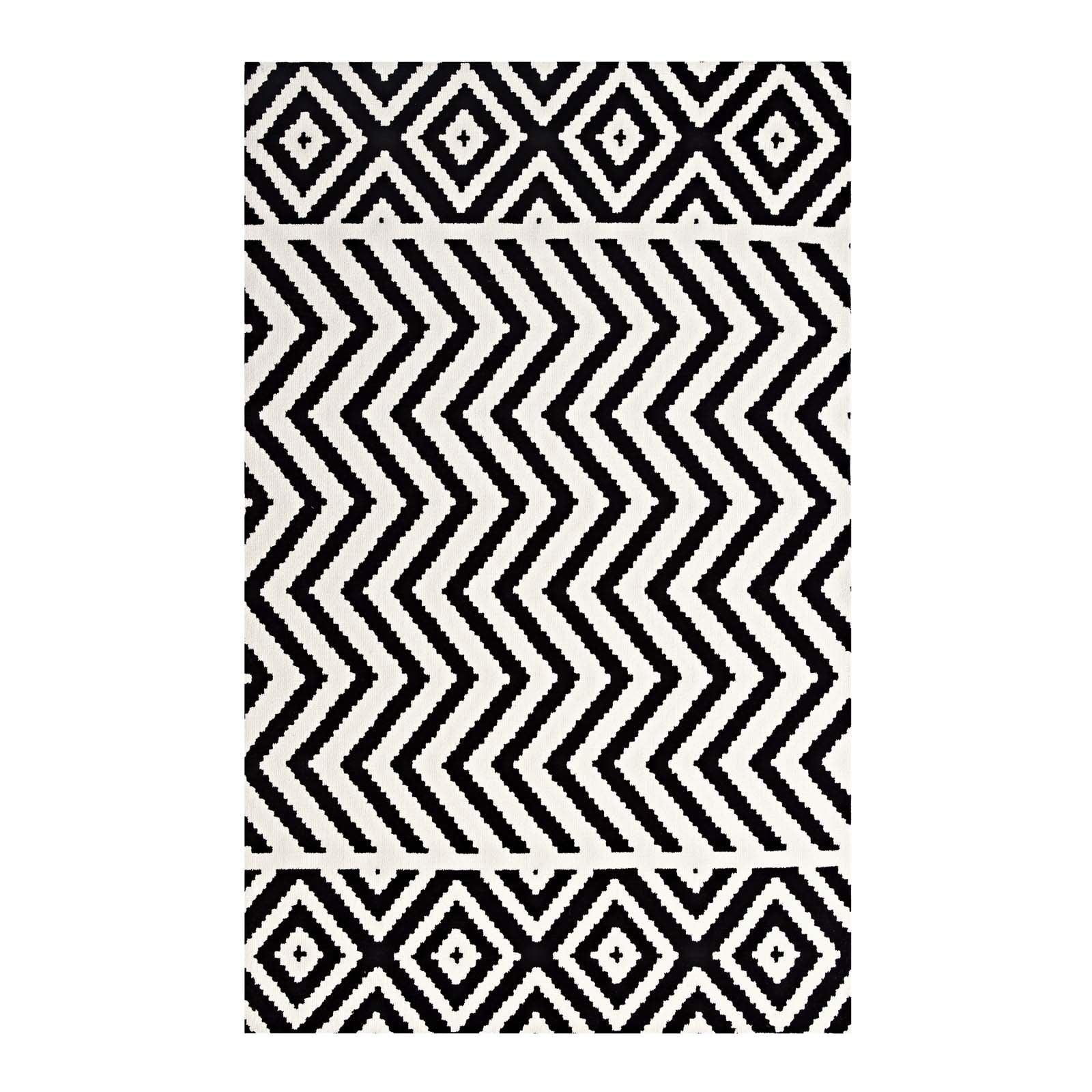 Modway Ailani Geometric Chevron / Diamond Area Rug FredCo