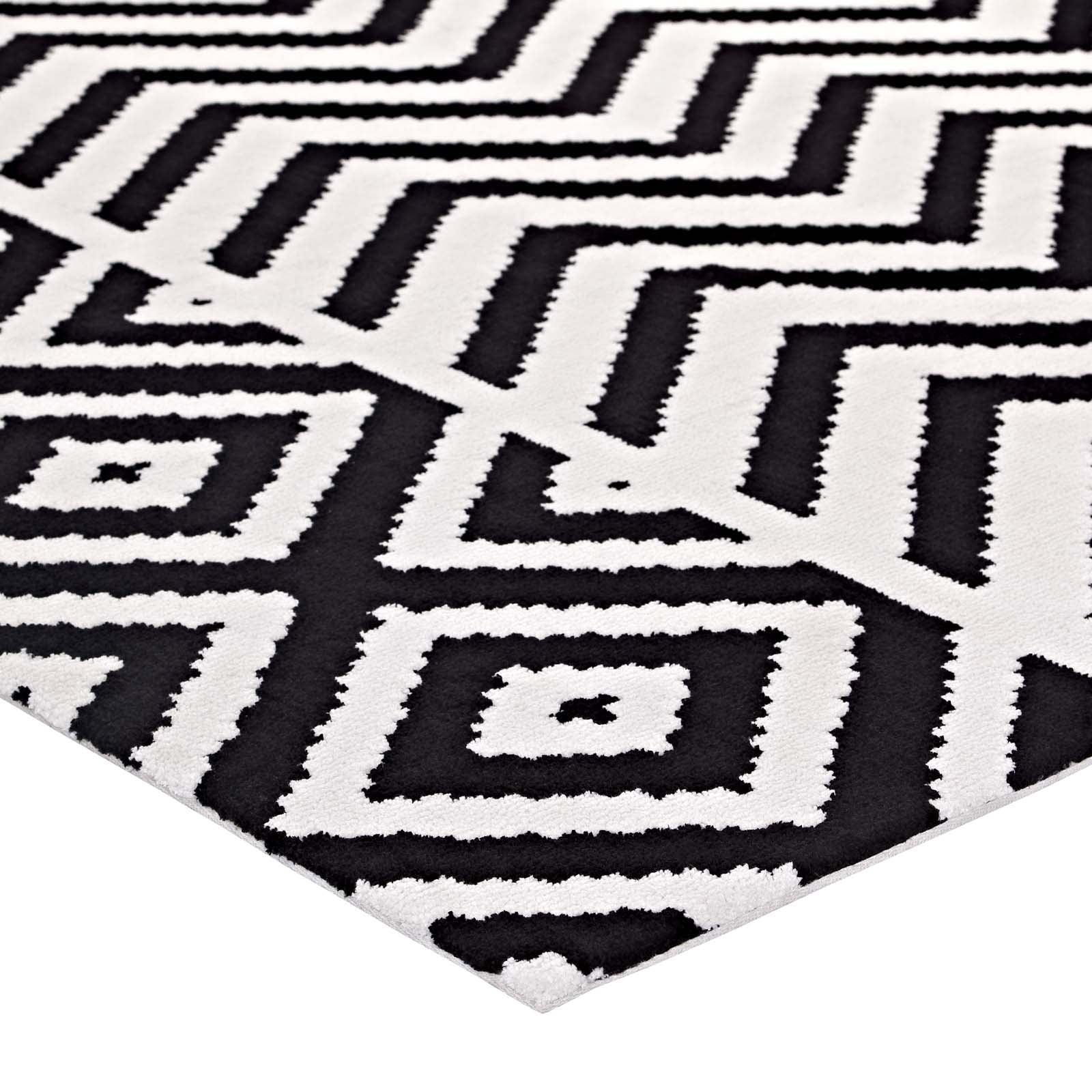 Modway Ailani Geometric Chevron / Diamond Area Rug FredCo