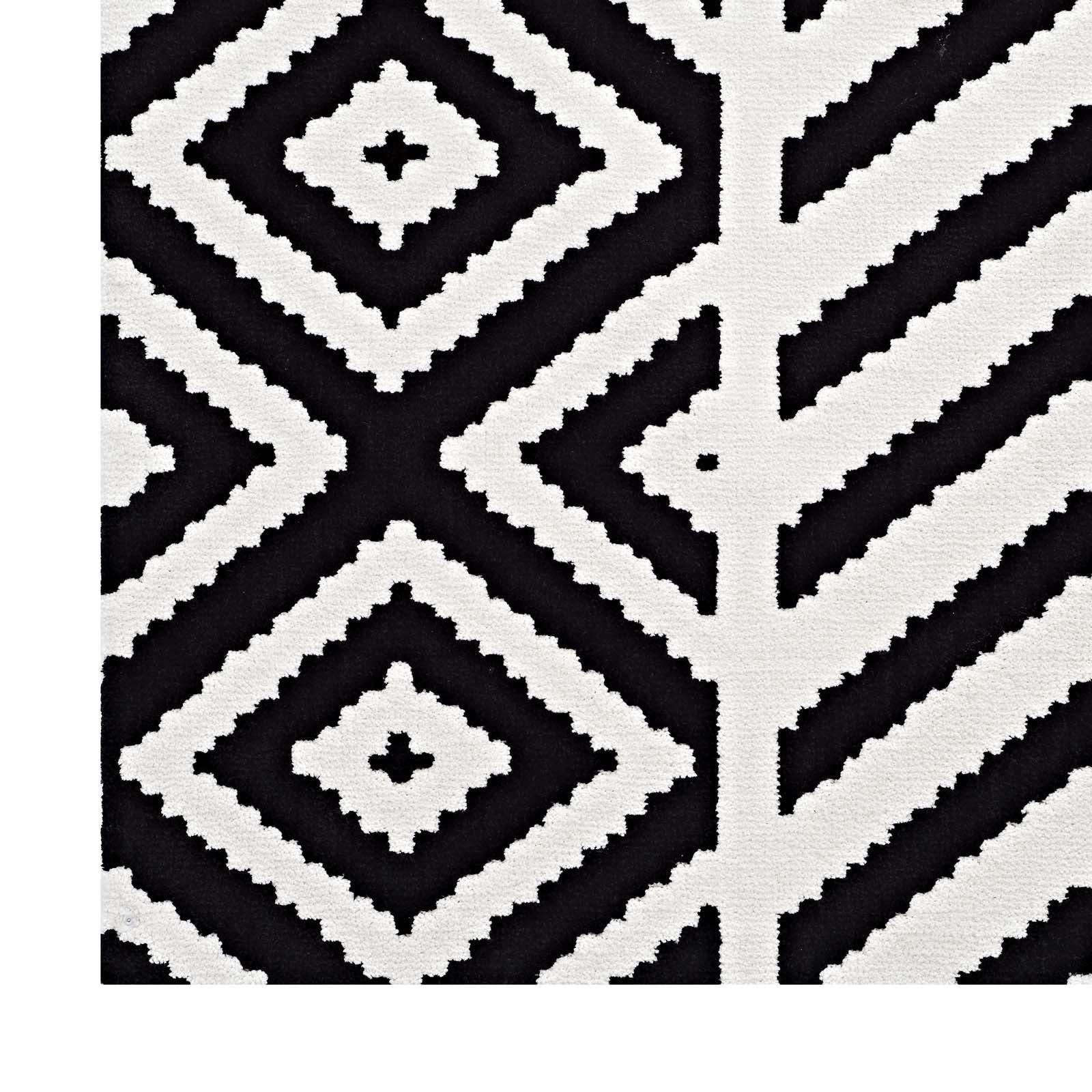 Modway Ailani Geometric Chevron / Diamond Area Rug FredCo