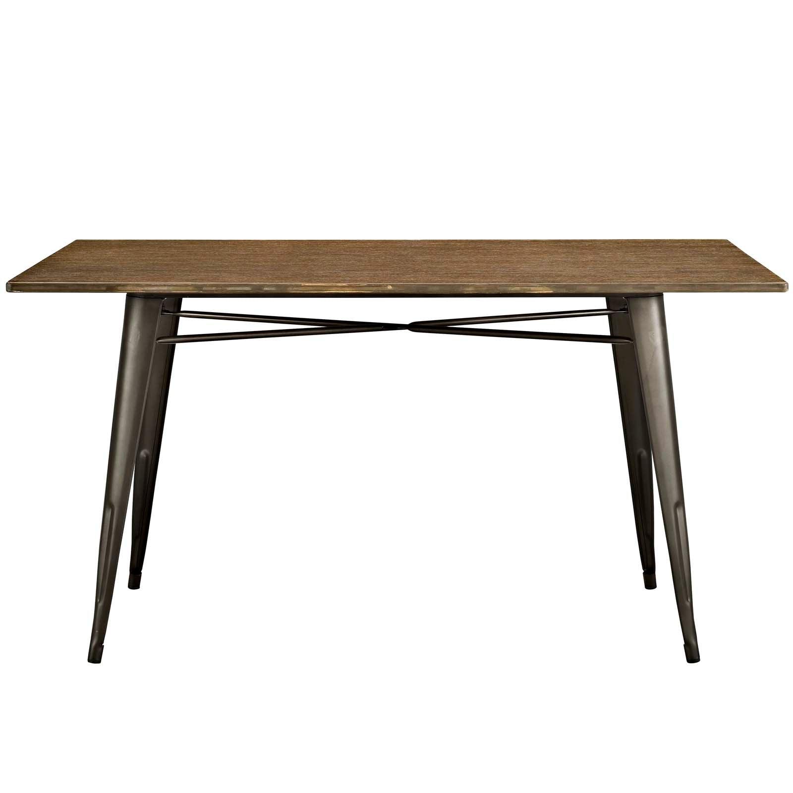Modway Alacrity 59" Rectangle Wood Dining Table FredCo