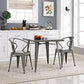 Modway Alacrity Square Metal Dining Table FredCo