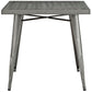 Modway Alacrity Square Metal Dining Table FredCo